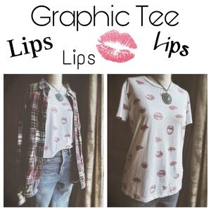Tee \ Graphic Lips Lips Lips